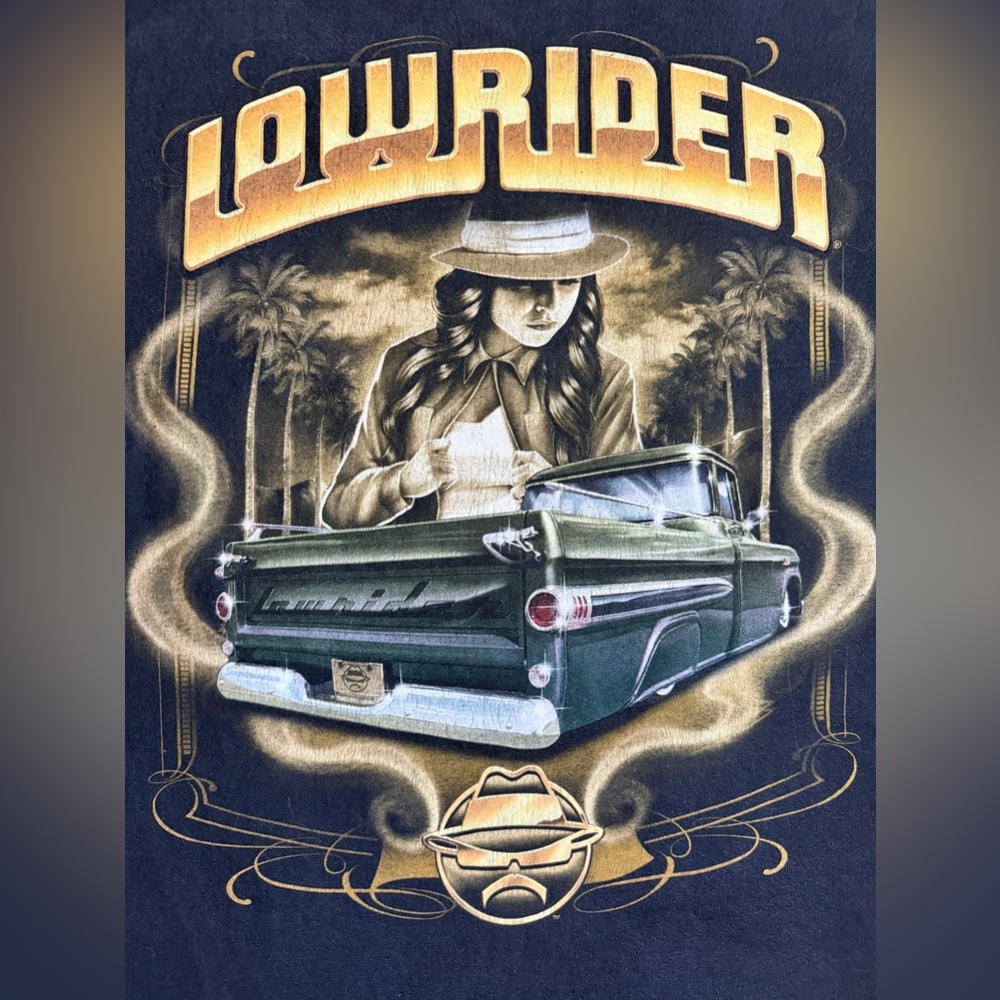 Lowrider Chola Life Chicano Graphic Black T Shirt Cali Car Culture Size XL - Picture 4 of 8